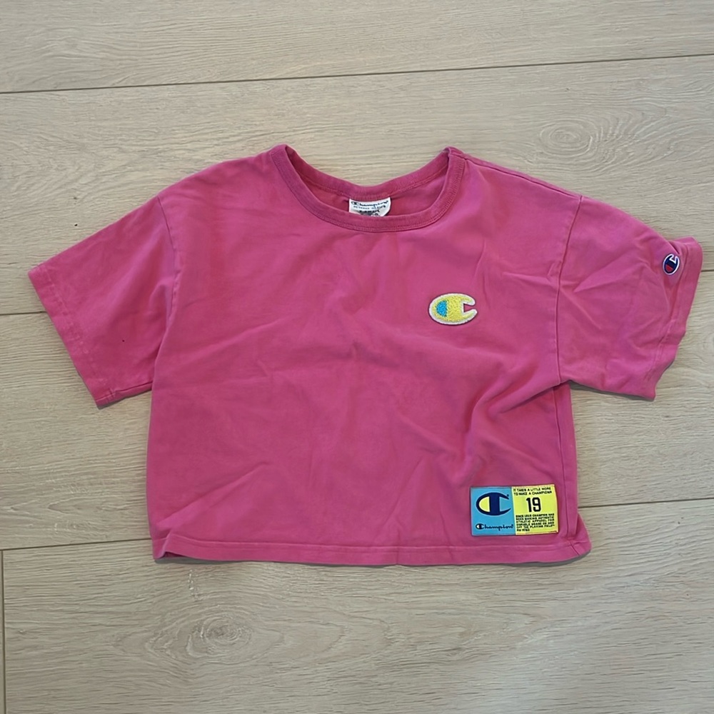Champion Pink Crop Top XS
